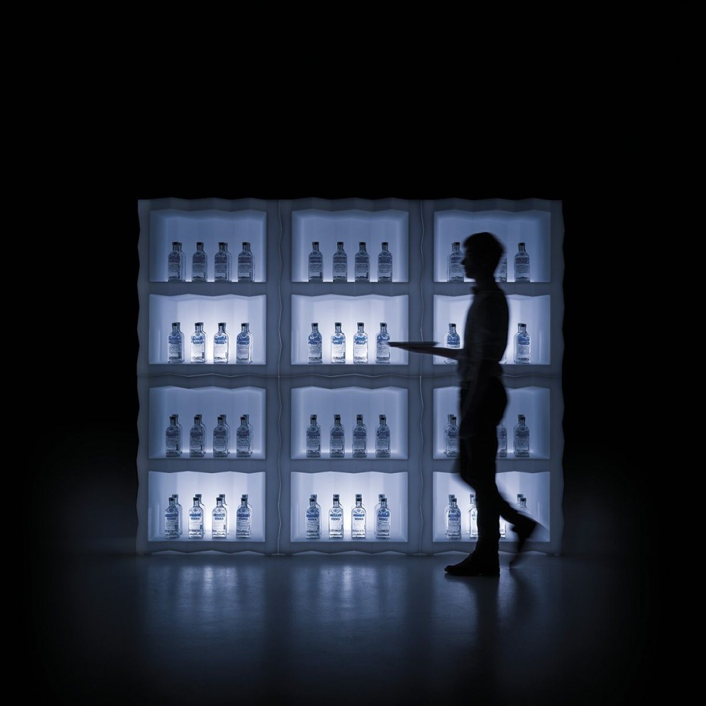 Spatiu depozitare cu iluminare din polietilena Frozen Display Light - Nuovo Design